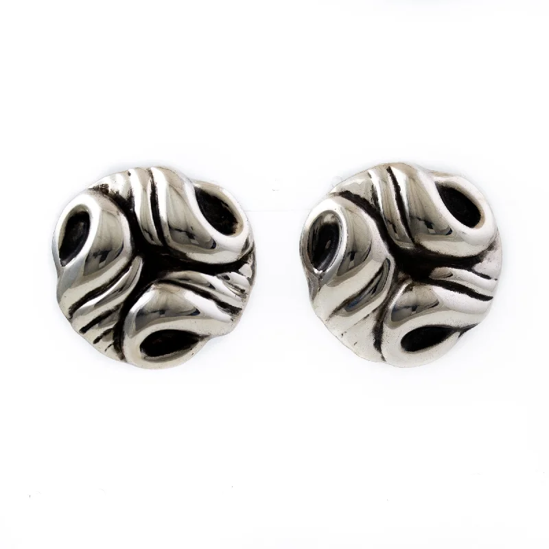 Best hoop earrings with lever-back closures for secure and easy wear-Abstract Modernist Taxco Earrings