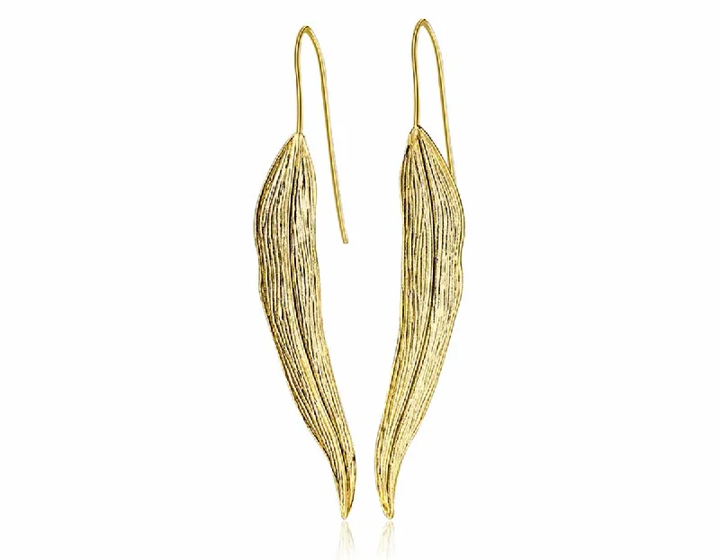 Best hoop earrings with blackened metal for an edgy and bold appearance-Autumn Leaf Earring