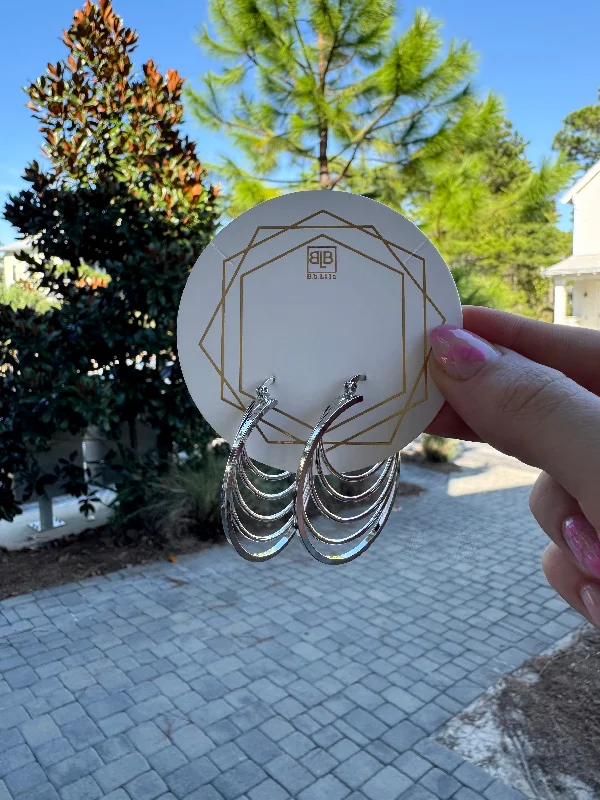 Best hoop earrings with oval shapes for a unique and elongated design-Whirlwind Hoops Large by B.B. Lila