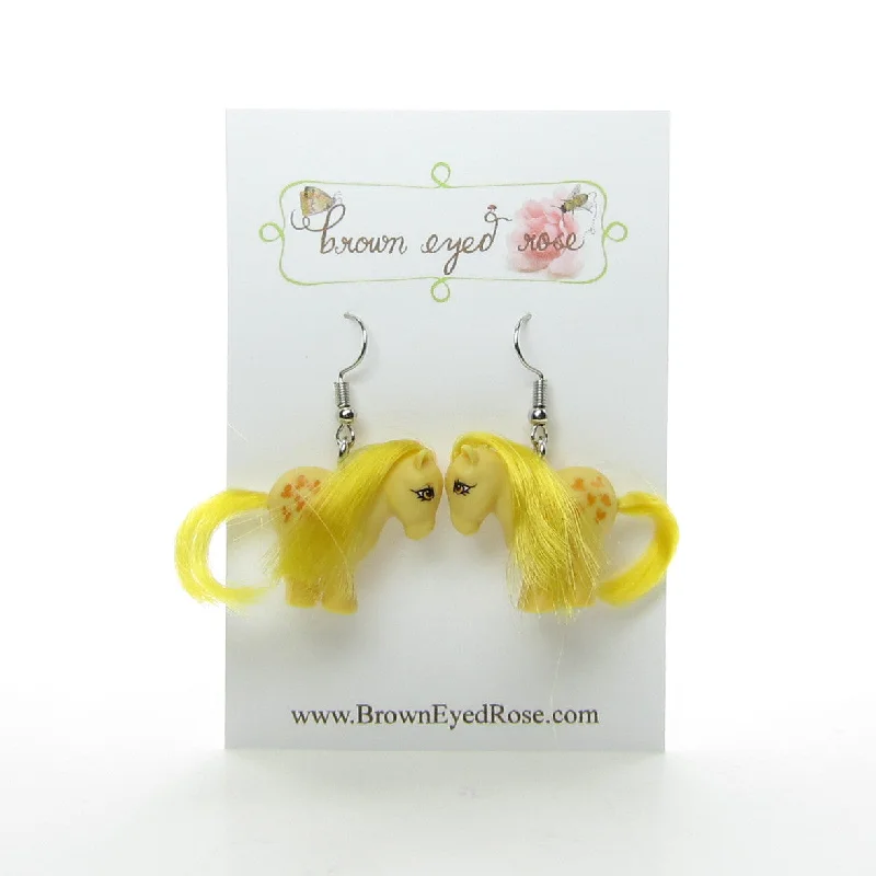 Hoop earrings with circle designs for a classic and timeless shape-Butterscotch Retro My Little Pony Earrings