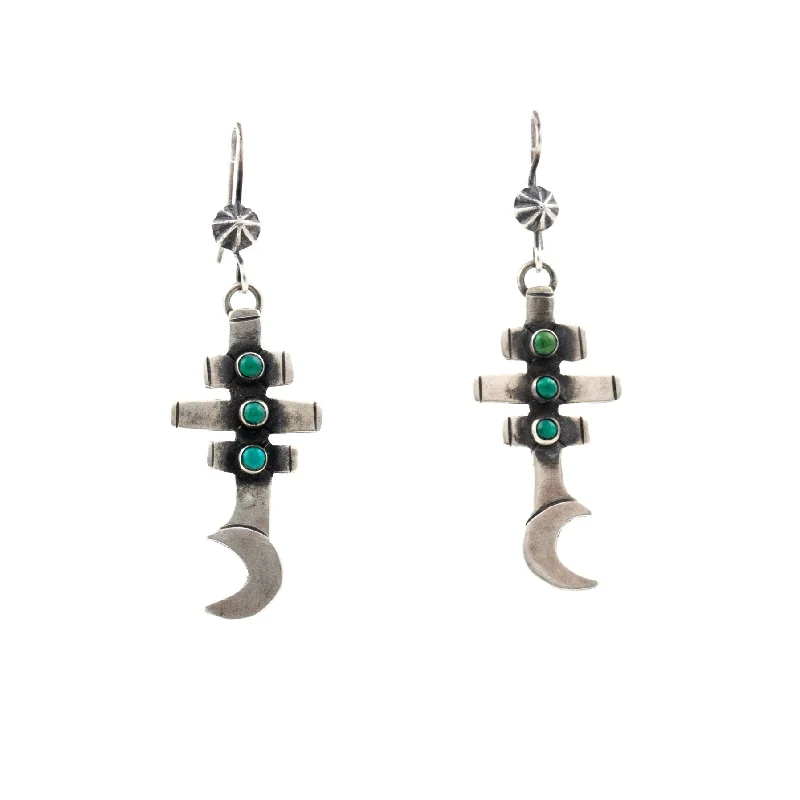 Best hoop earrings with snake-inspired designs for an edgy and fierce vibe-Contemporary Snake Eye Navajo Earrings