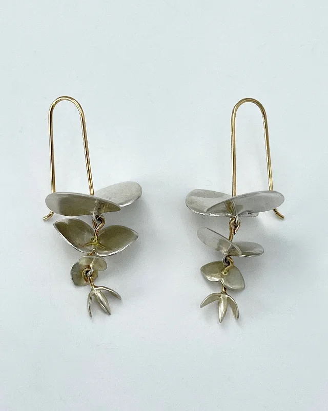 Hoop earrings with pearl accents for a chic and classic style-Annette Ferdinandsen Eucalyptus Earrings