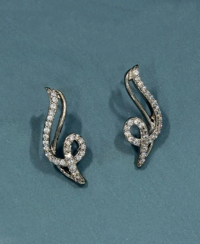 Hoop earrings with satin finishes for a smooth and elegant appearance-Fashionable Stone Studded Earrings