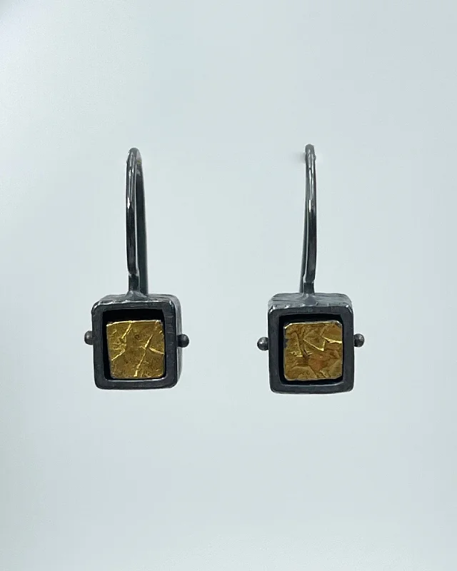 Best hoop earrings with multi-colored gemstones for a vibrant and lively touch-Heather Guidero Carved Single Cube Earring