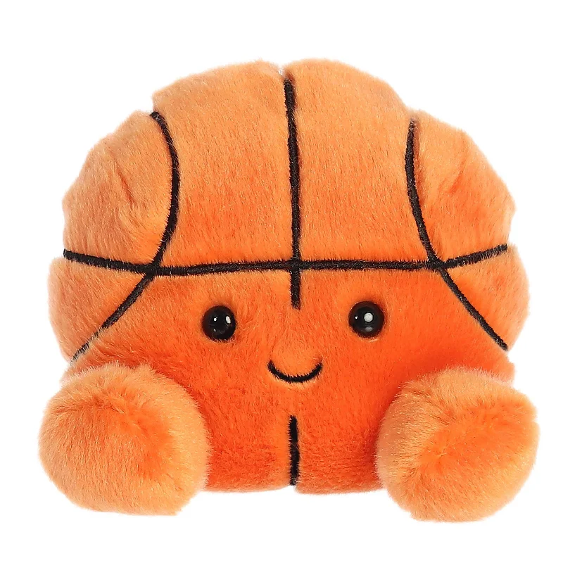 Hoop earrings with a matte finish for a sleek and sophisticated appearance-Hoops Basketball Palm Pal Stuffie