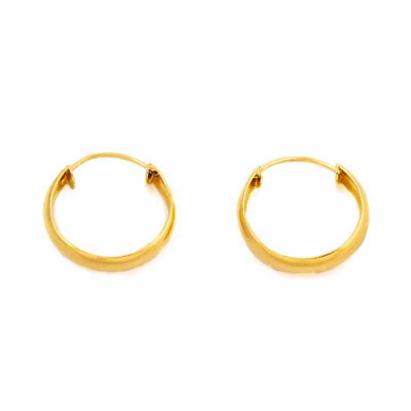 Hoop earrings with infinity loop designs for a continuous and eternal shape-U-Cut Hoop Earrings