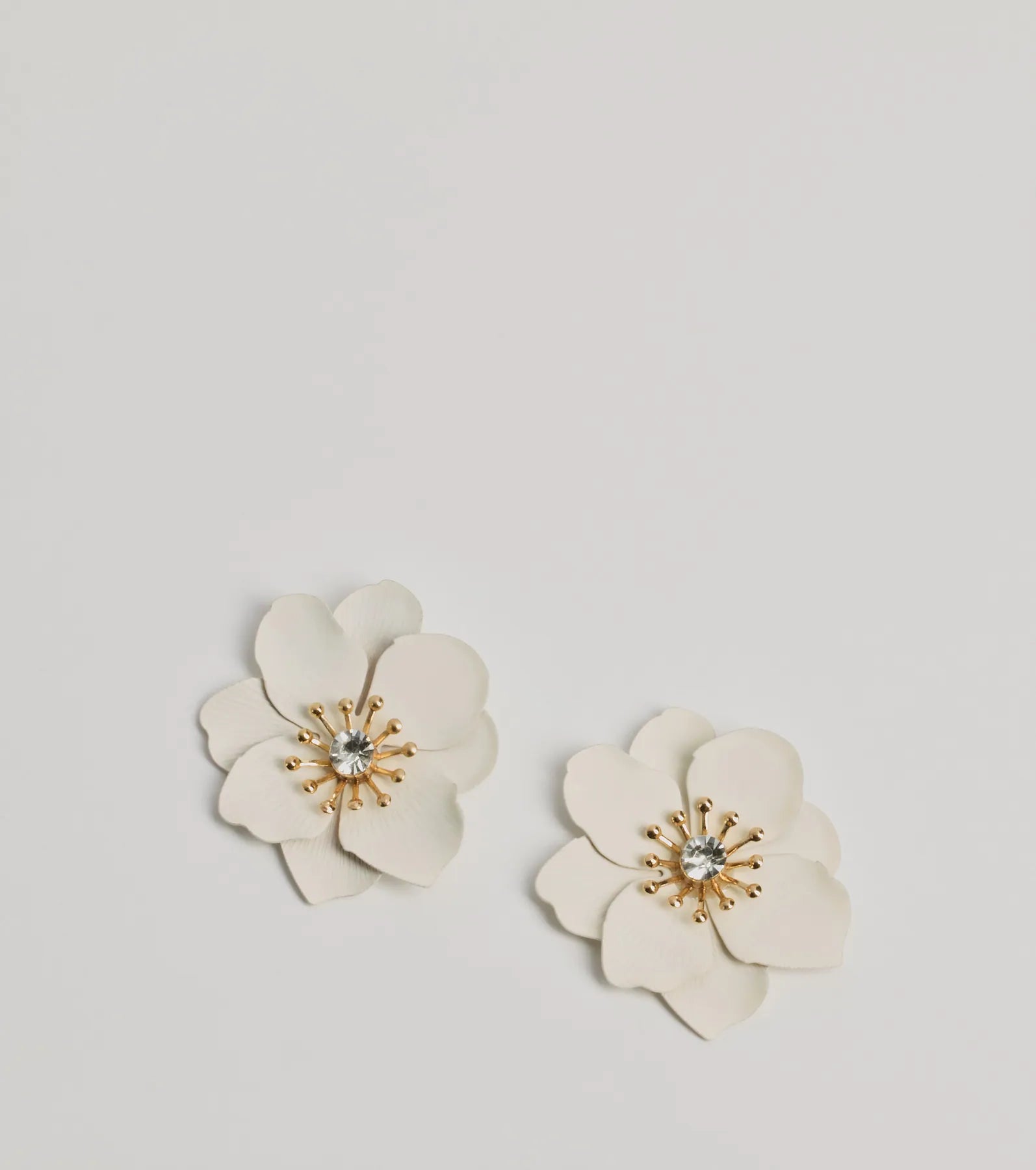 Stud Earrings for Anniversary -Blooming Glam Flower Stud Earrings