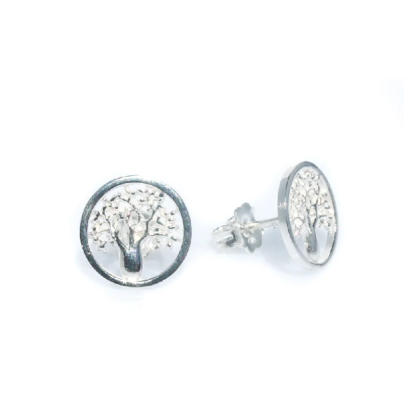 Stud Earrings with Infinity Symbols -Boab Tree Silver Stud Earrings