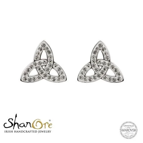 Stud Earrings for Work Attire -Trinity Knot Stud Earrings