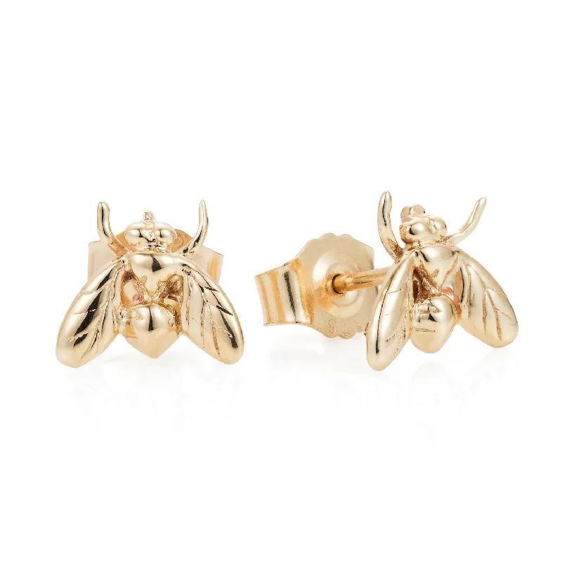 Diamond Stud Earrings for Luxury -9ct Little Fly Stud Earrings by Yasmin Everley