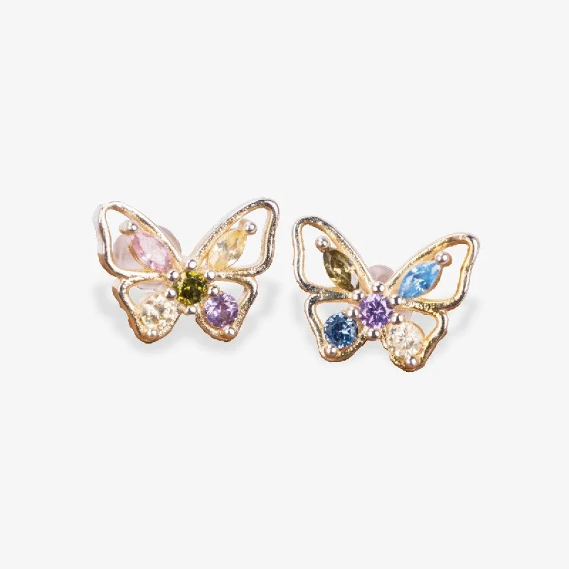 Bohemian Stud Earrings with Tassels -Begum Butterfly Stud Earrings | Ethical Jewelry Australia