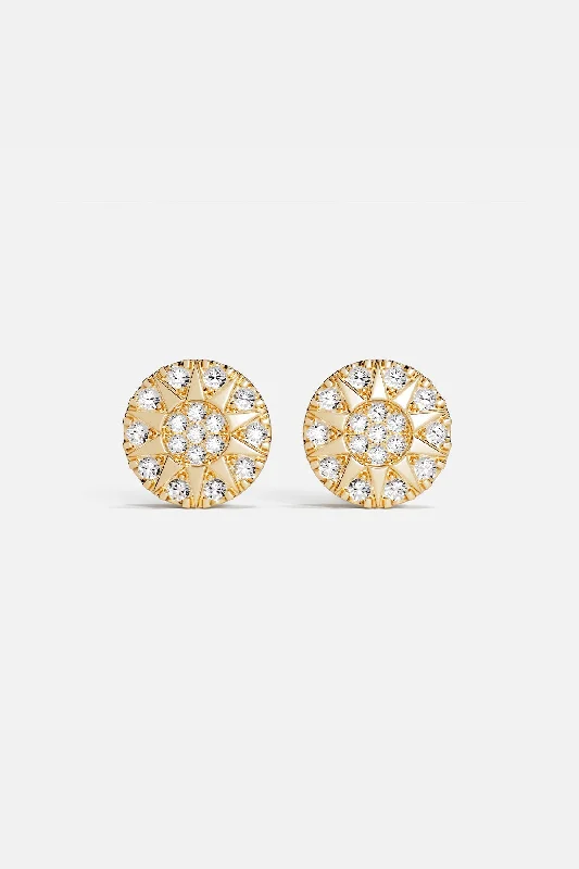 Indian Stud Earrings with Intricacy -Soleil Stud Earrings