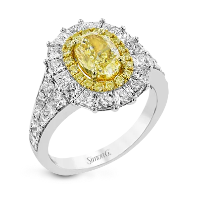 Engagement rings with faceted citrine for shine -Color Ring in 18k Gold