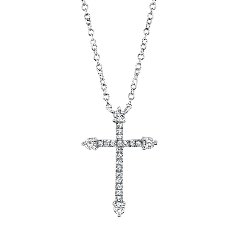 Best necklaces and pendants with zodiac signs for a celestial, astrology-inspired vibe-Diamond Cross Necklace