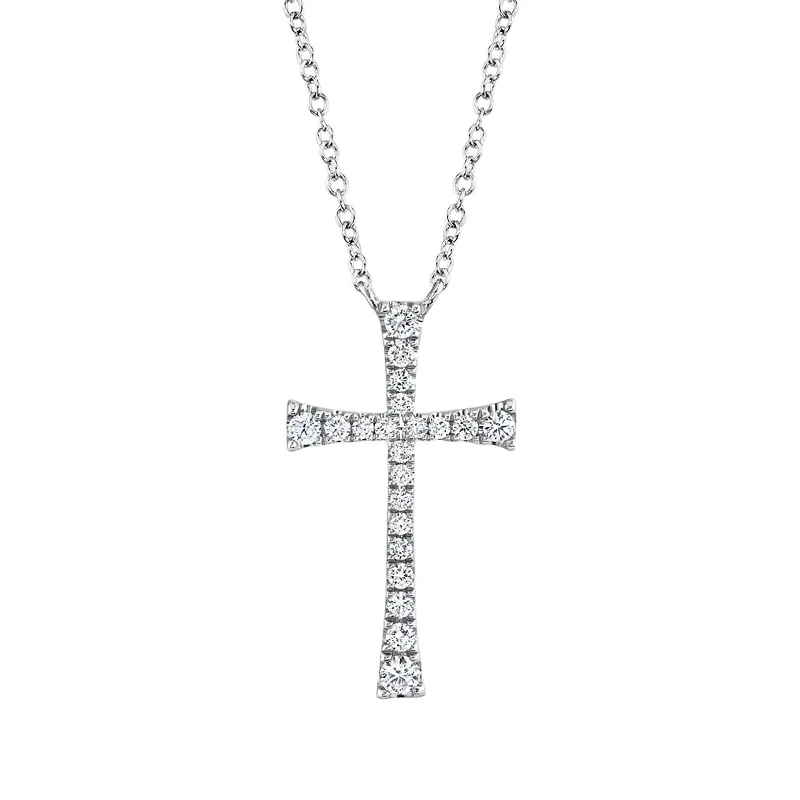 Beautiful necklaces and pendants with moonstone for an ethereal, mystical appearance-Diamond Cross Necklace