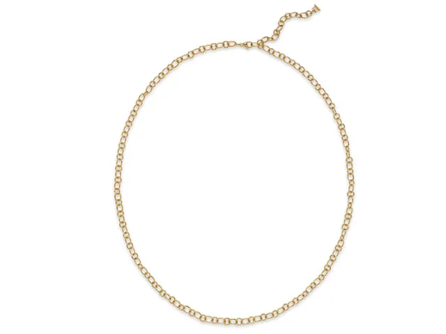 Best necklaces and pendants with opal gemstones for an iridescent glow-18k Yellow Gold 24" Ribbon Chain