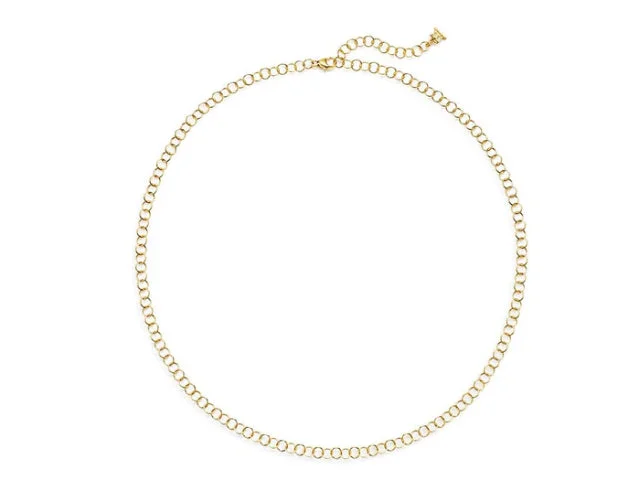 18k Fine Round Chain 24"