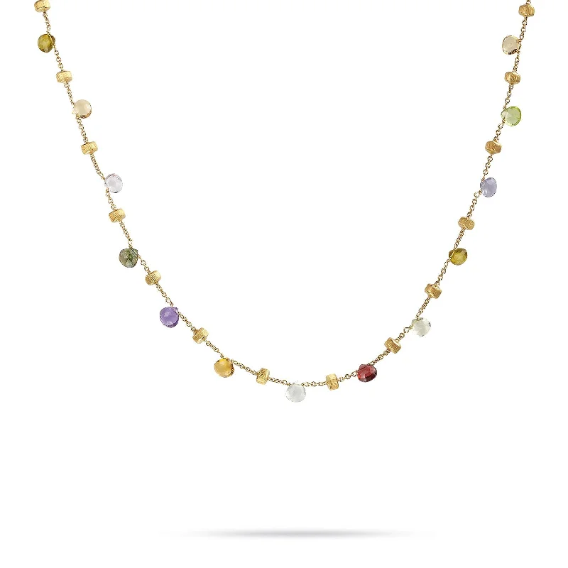 Necklaces and pendants with ocean-inspired designs for a refreshing, beachy feel-Paradise Single-Strand Gemstone Necklace