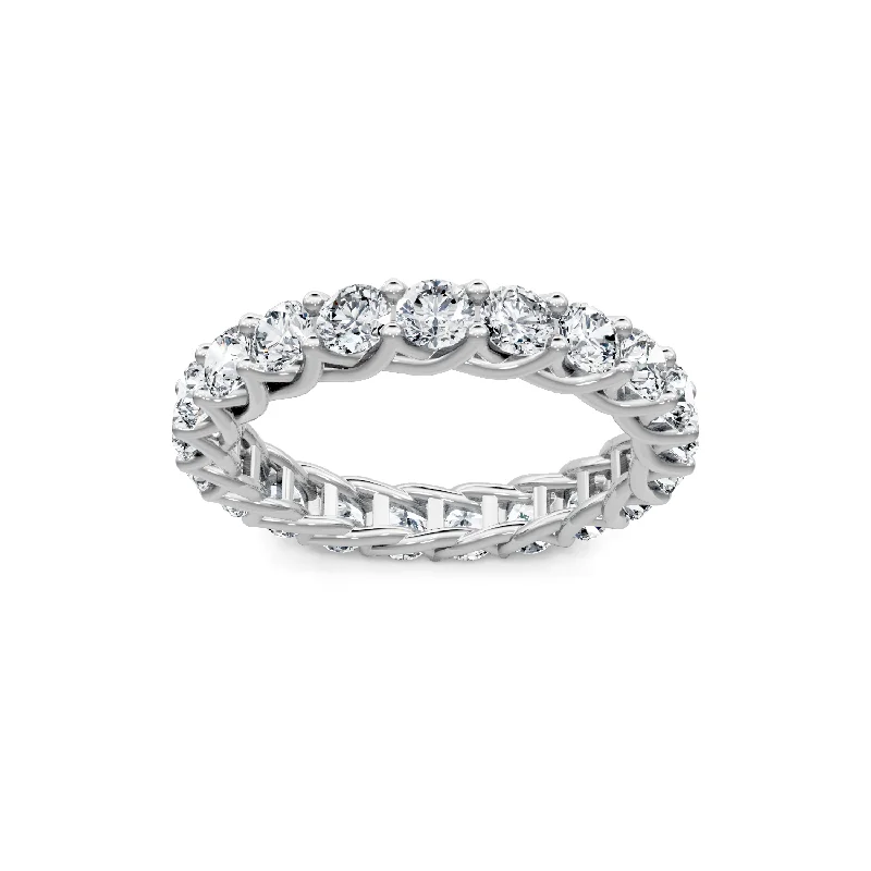 Trendy necklaces and pendants with geometric shapes for a modern aesthetic-2.0ctw Round Diamond Eternity Band