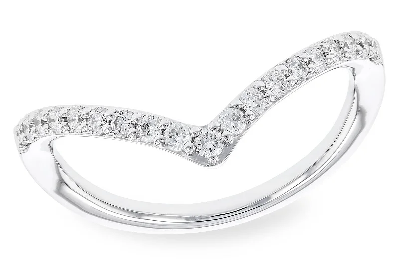 Trendy necklaces and pendants with statement pieces for a bold fashion statement-Allison Kaufman Diamond V Band