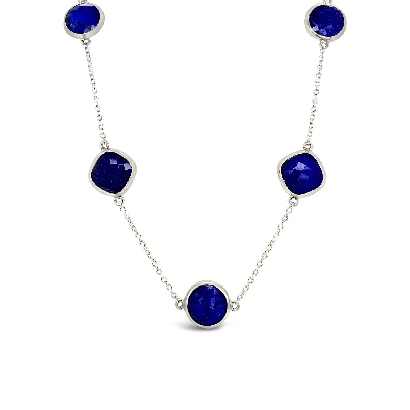 Stunning necklaces and pendants with chakra stones for healing and balance-Lapis Necklace