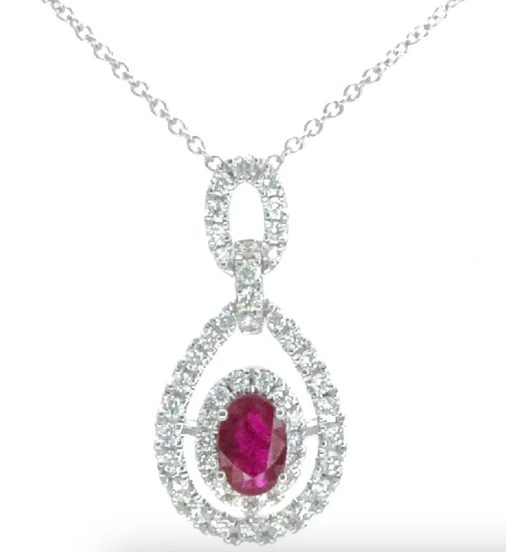 Stunning necklaces and pendants with amethyst gemstones for a calming effect-Ruby Pendant