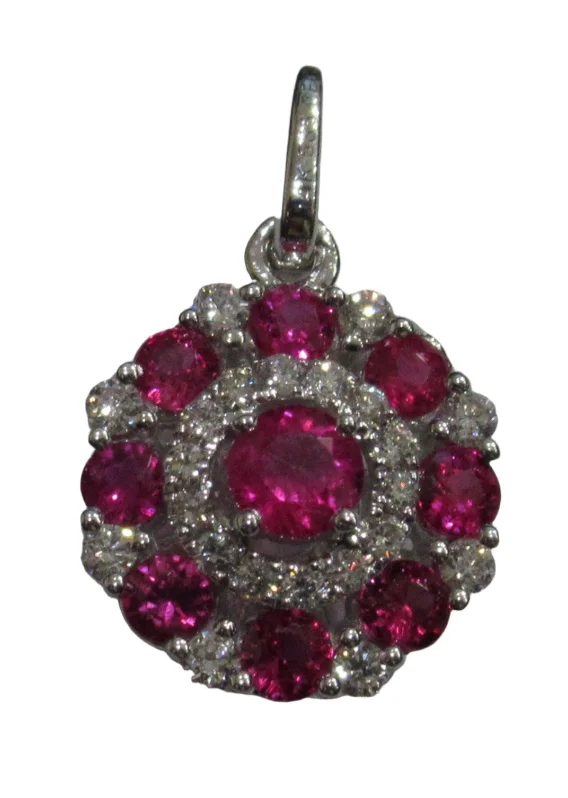 Necklaces and pendants with sun and moon motifs for a celestial-inspired design-Ruby Pendant