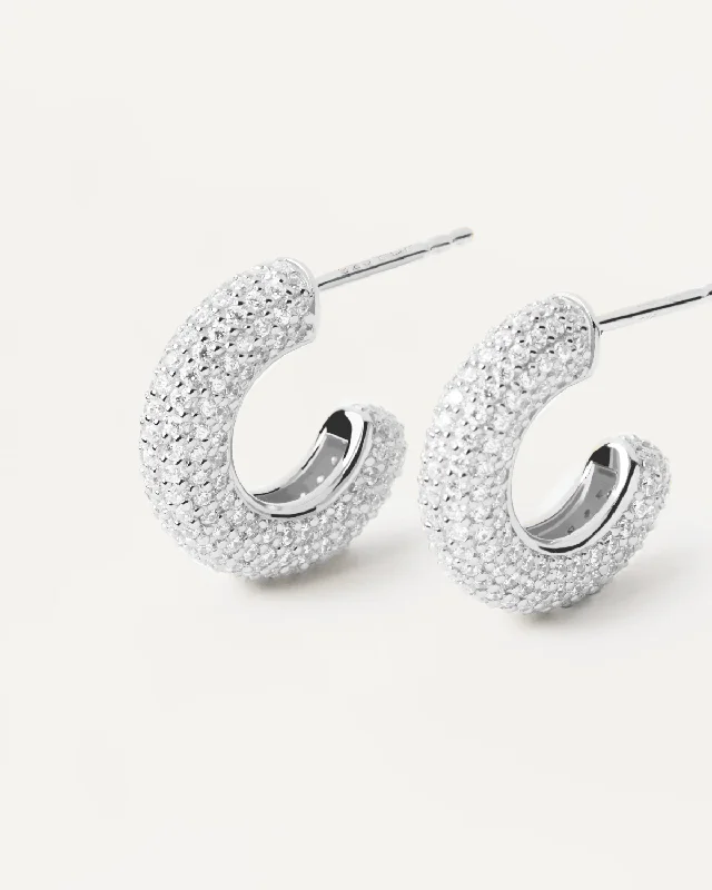 Floral Drop Earrings with Petals -GRID King Silver Earrings