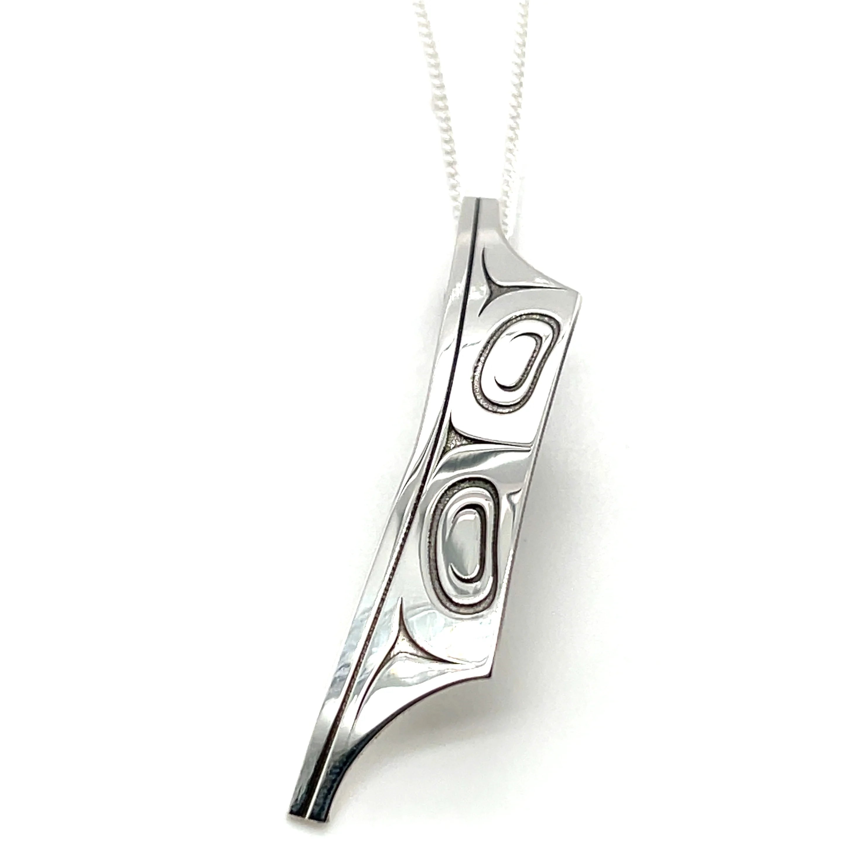 Stunning necklaces and pendants with turquoise and gold for a vibrant, earthy look-Pendant - Pauls; Silver, Canoe