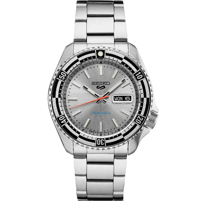 Personalized necklaces and pendants with name engravings for a custom touch-Seiko SRPK09 - 5 Sports Collection