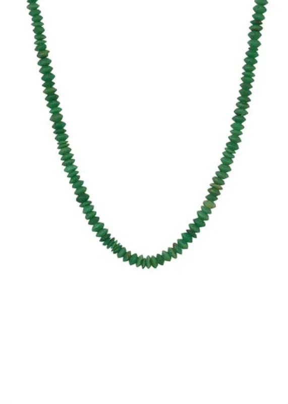 Necklaces and pendants with matching rings for a coordinated set of jewelry-Sidekick Beaded Necklace - Green