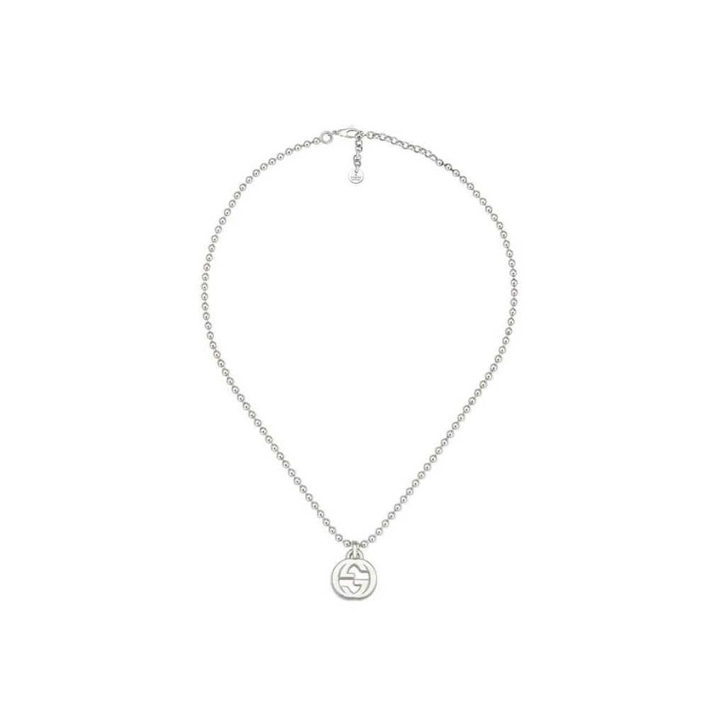 Necklaces and pendants with matching rings for a coordinated set of jewelry-Interlocking G Necklace