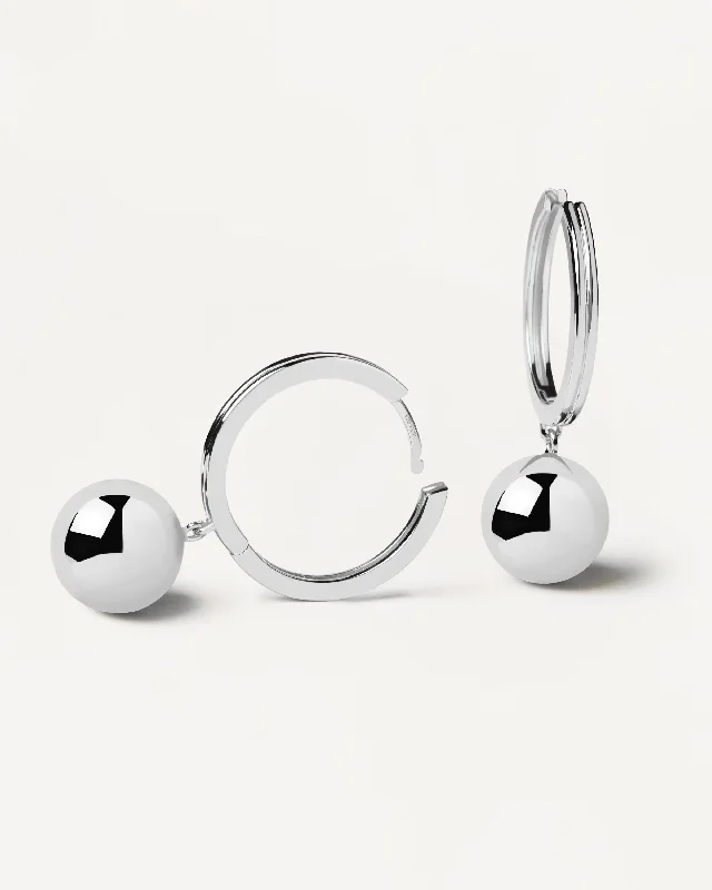 Waterproof Drop Earrings for Outdoor -Super Future Silver Earrings