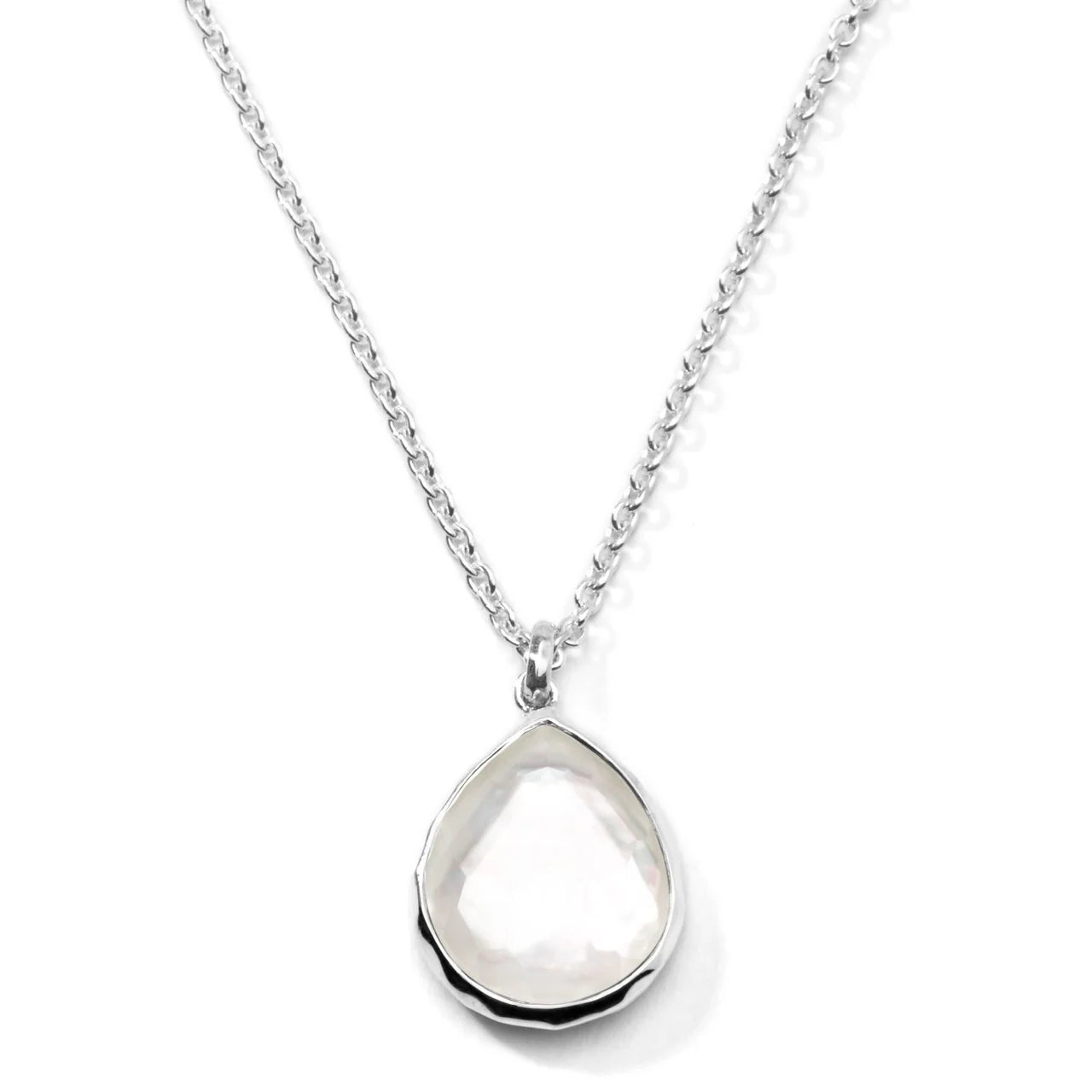 Best necklaces and pendants with intricate beadwork for a bohemian-inspired look-Teardrop Pendant Necklace in Sterling Silver