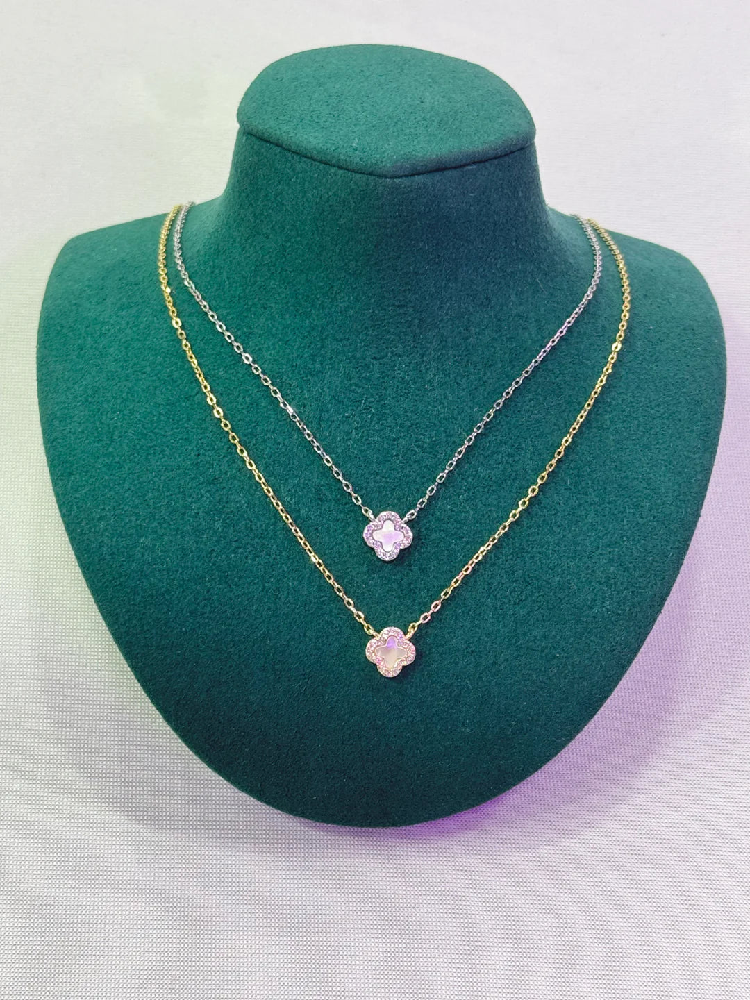 Best necklaces and pendants with layered designs for a chic, stacked look-Tiny Clover Necklace