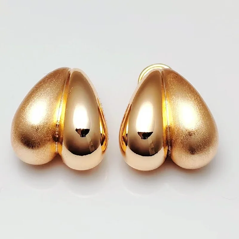 Push Back Drop Earrings for Convenience -Wholesale Copper Water Drop Mosquito Coil Ear Clip