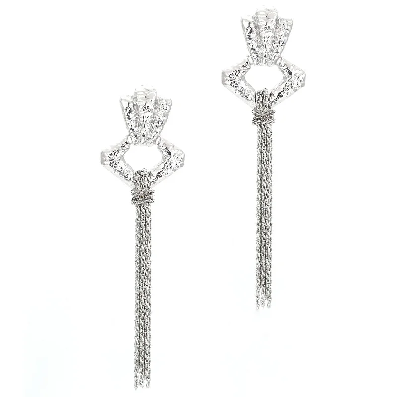 Drop Earrings for Wedding Ceremony -Wholesale Tassel Braided Alloy Earrings