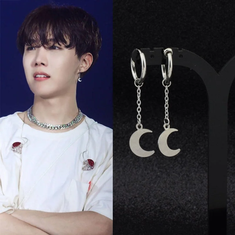 Gold Drop Earrings for Women -BTS JHOPE EARRINGS 3