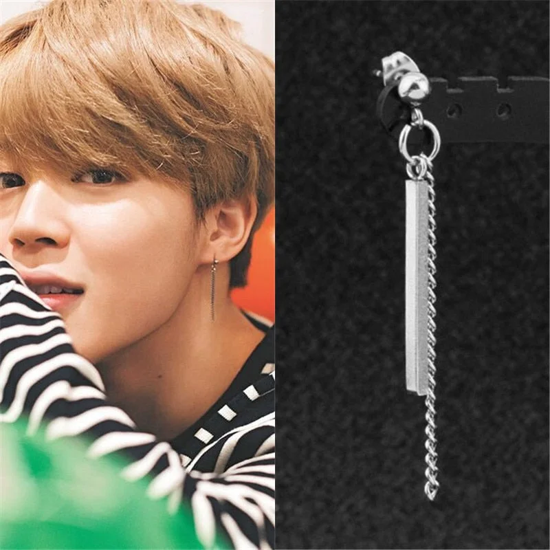 Drop Earrings with Animal Motifs -BTS JIMIN EARRINGS 4