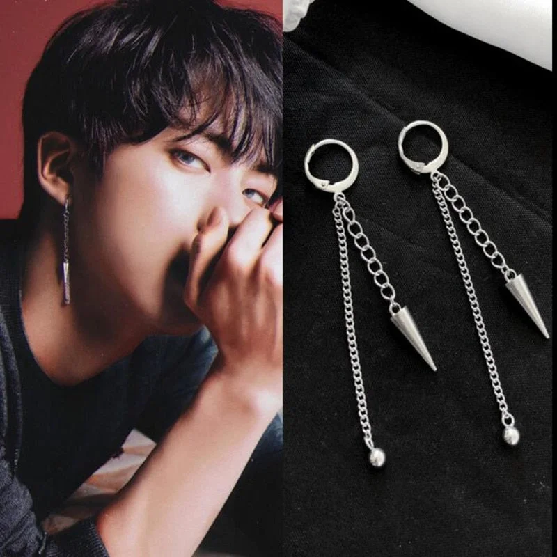 Small Drop Earrings for Delicate -BTS JIN EARRINGS 2