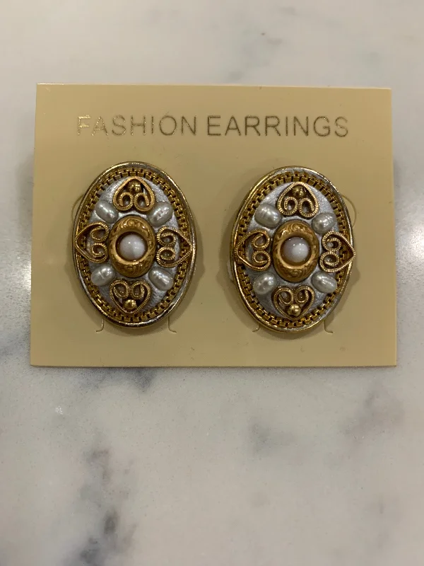 Drop Earrings with Embossed Patterns -Michal Golan Earrings