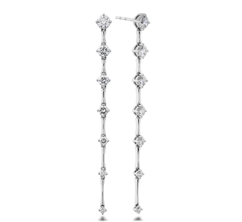 Heavy Duty Drop Earrings for Durability -MEMOIRE- CADENCE DROP EARRINGS 1.14-1.20CTW FEDD21951008W72000