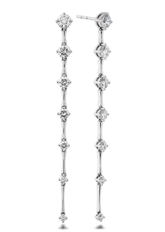 Drop Earrings with Filigree Work -MEMOIRE- CADENCE DROP EARRINGS 1.17TW