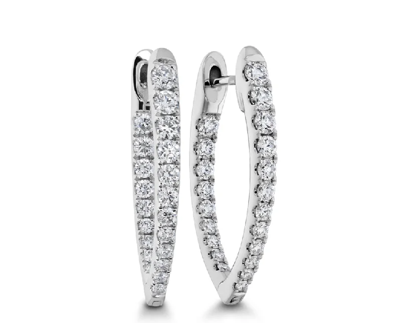 Indian Drop Earrings with Intricacy -MEMOIRE-IMPERIAL DIAMOND HOOPS .73-.82CTW APPROX.
Imperial Diamond Hoops .75ctw approx. CHHO24922148W72000