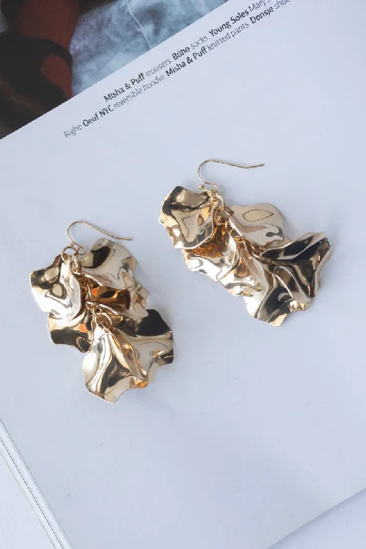 Drop Earrings for Christmas Party -Picking Petals Earrings