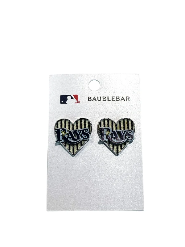 Vintage Drop Earrings with Patina -Rays Baublebar Heart Statement Stud Earrings