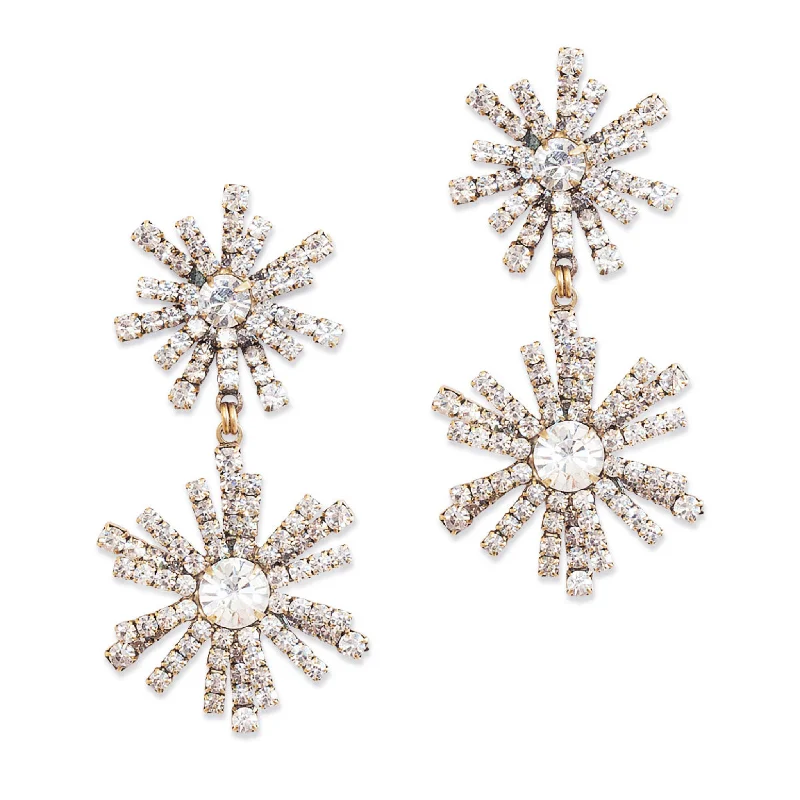 Diamond Drop Earrings for Luxury -Starlet Statement Earrings