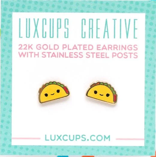 Drop Earrings for Work Attire -Taco Earrings