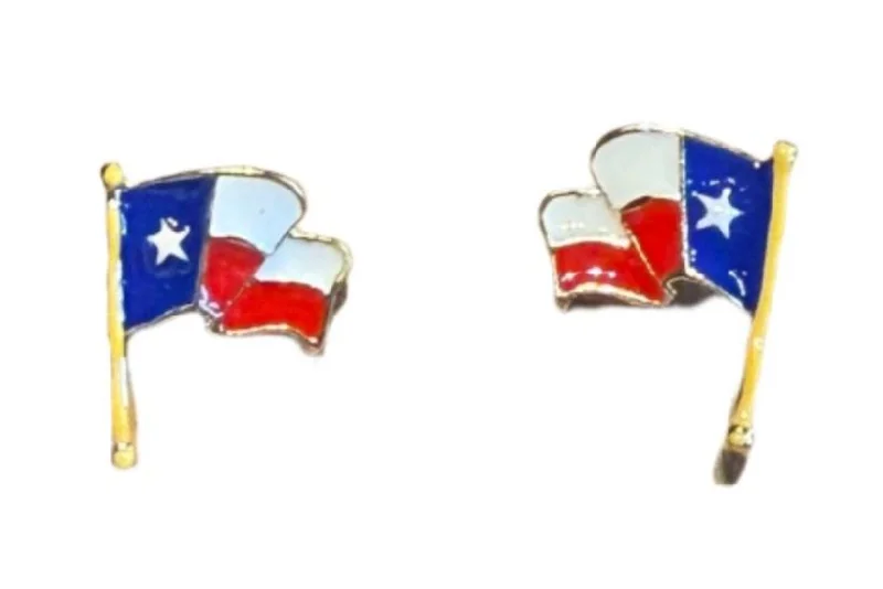 Drop Earrings for Prom Night -Texas Flag Earrings